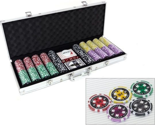 Σετ 500 Μάρκες Poker 40mm / 11gr σε Βαλίτσα
