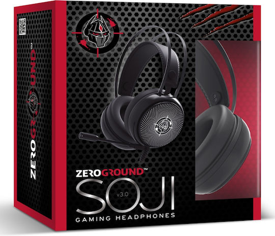 Zeroground HD-3700G SOJI v3.0 Over Ear Gaming Headset με σύνδεση 3.5mm