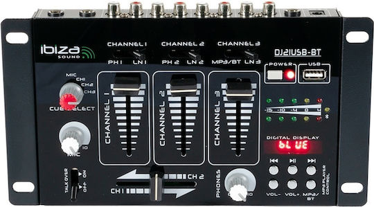 Ibiza Sound Миксер Караоке DJ21USB Черен