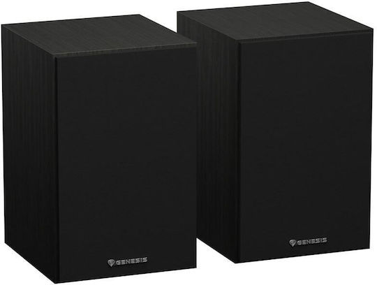 Genesis NGS-2343 Ασύρματα Ηχεία Υπολογιστή 2.0 με Bluetooth και Ισχύ 20W Μαύρα