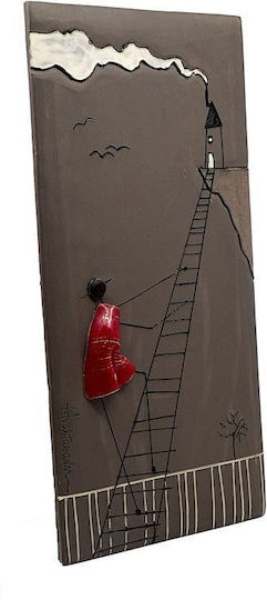 Handmade Ceramic Wall Decor 42x21cm