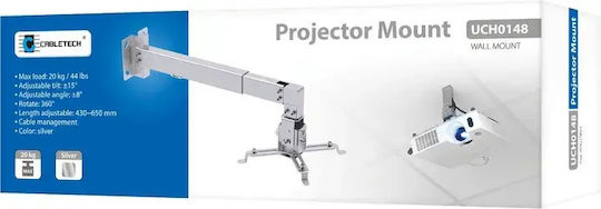 Cabletech Suport Proiector Perete UCH0148 DM-0148-1 cu Incarcare Maxima 20kg Alb
