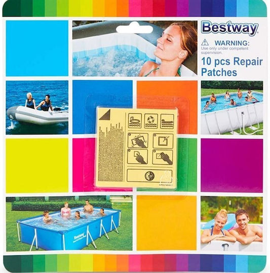 Bestway 62091 Self-adhesive Patch Kit 6.5 X 6.5 Cm 10 Pieces