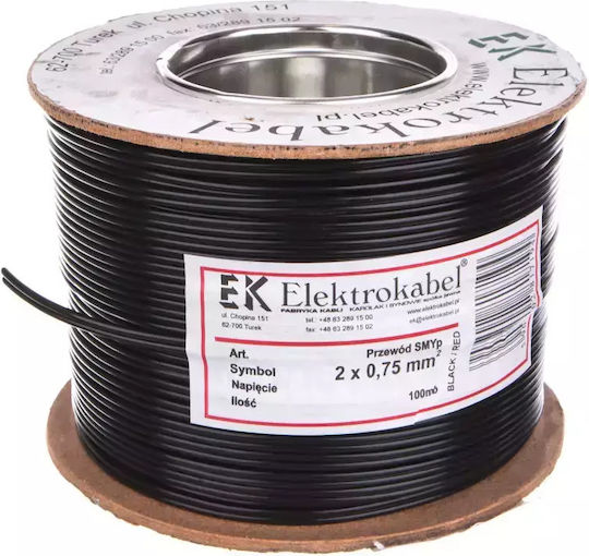 Smyp Speaker Cables 2 X 0.75mm Black 100m