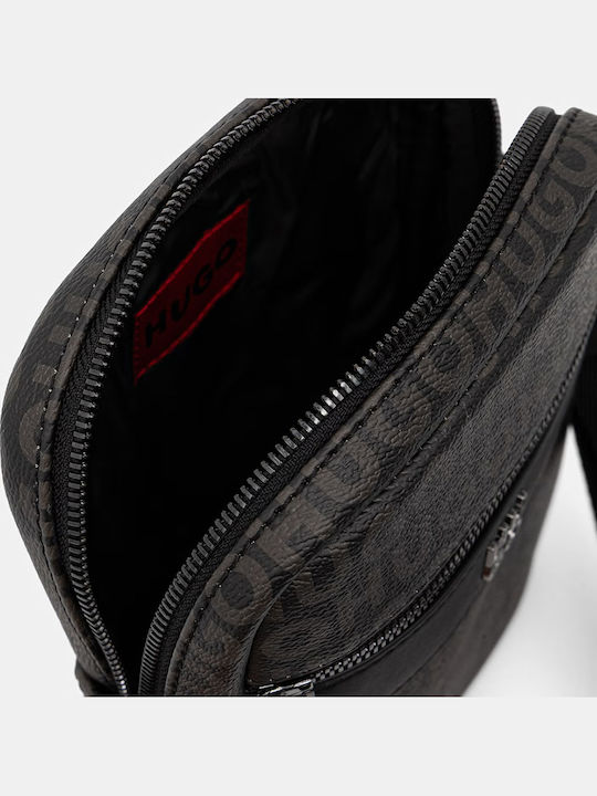 Herren Schulter / Crossbody Tasche Schwarz
