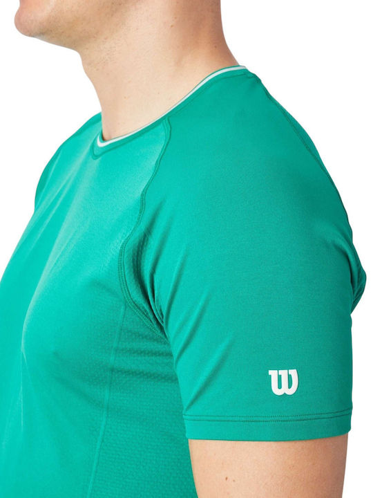 Wilson Team Seamless Crew WM00282411GNA Men's Green Blouse
