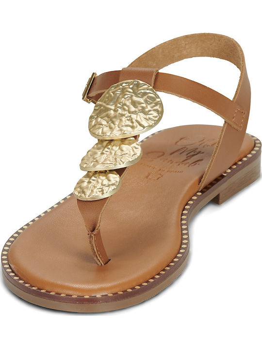 Women's Flat Sandals Brown