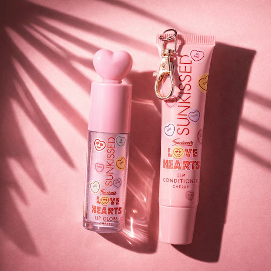 Sunkissed x Love Hearts Σετ Μακιγιάζ για τα Χείλη Cherry 2τμχ