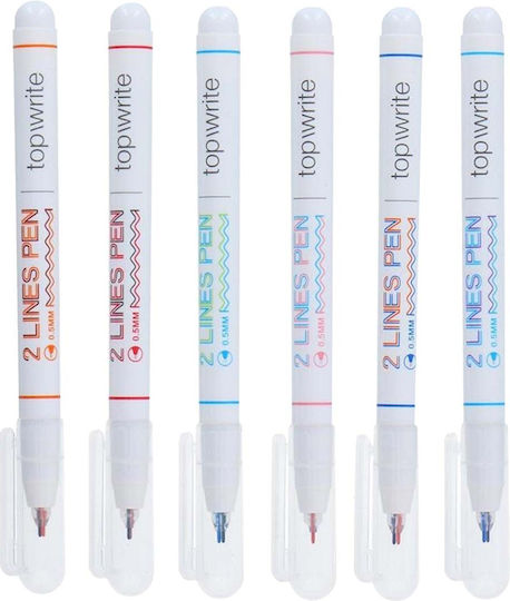 Topwrite Σετ Στυλό Ballpoint Fine Λευκό