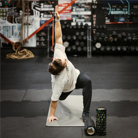 Yoga Exercise Mat Grey with Carry Strap (183x61x1cm)