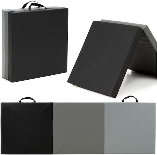 Foldable Exercise Mat Yoga Grey (180x60x6cm)