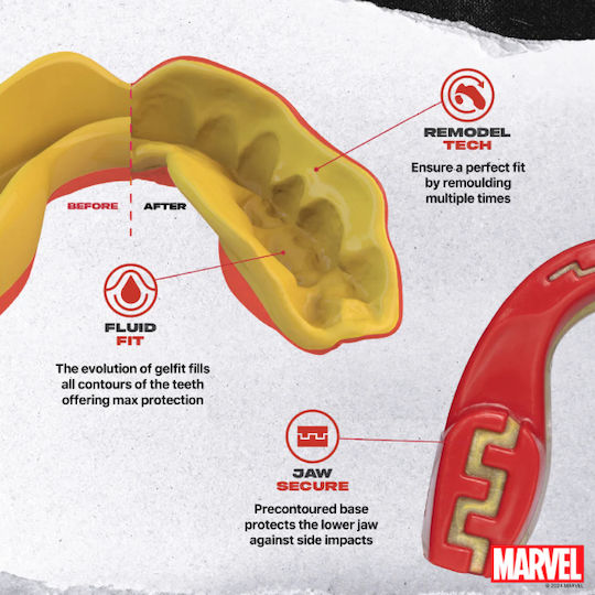 Safejawz Mouthguard Black Panther Extro Marvel Junior