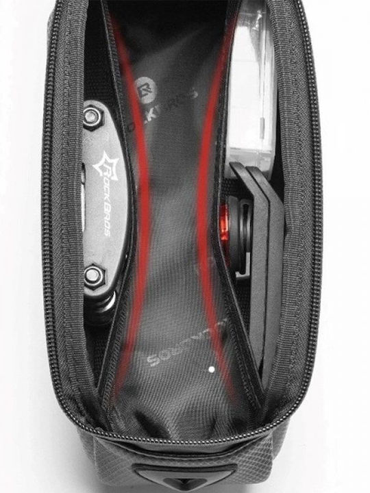 Rockbros B68-1 Frame-mounted Bicycle Bag Phone Pocket 1.7l Black 5907769313097