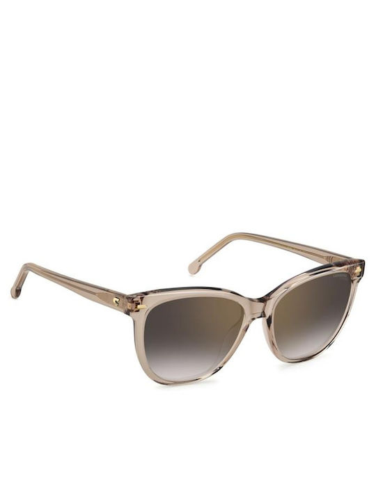 Carrera Ochelari De Soare Pentru Femei Cu Ramă Bej Din Plastic Și Lentile Gri Degrade 3043/S FWM/FQ
