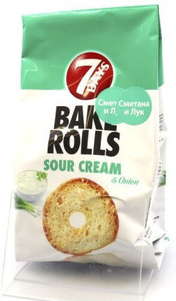 7days Crackers Bake Rolls with flavor Sour Cream 80gr