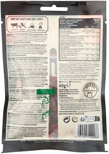 Jack Links Beef Jerky Sweet & Hot 60g