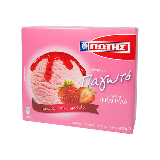 Giotis Mix for Ice cream Strawberry with Flavor Strawberry 427gr
