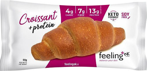 FeelingOk Croissant Protein Χαμηλό σε Υδατάνθρακες 50gr 1pcs