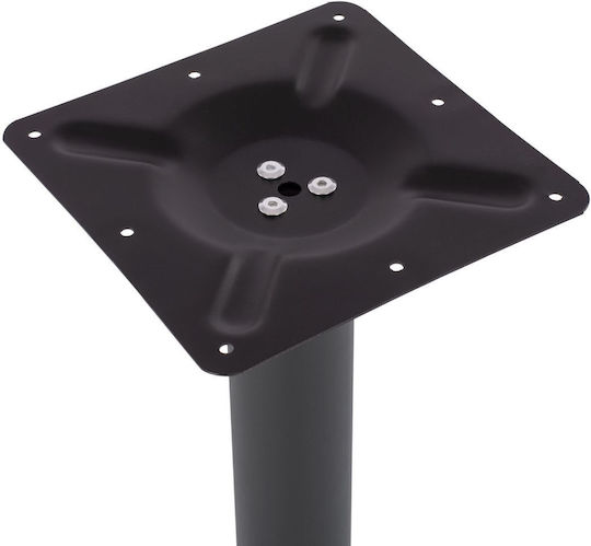HomeMarkt Table Stand made of Metal with Regulator Gray 45x45x72cm