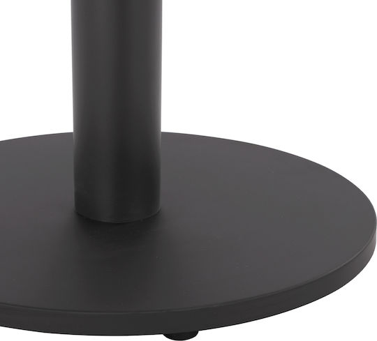 HomeMarkt Table Stand made of Metal with Regulator Black 45x45x72cm