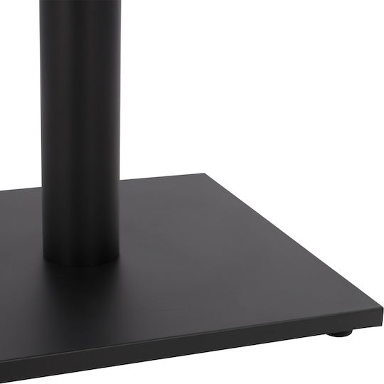 HomeMarkt Table Stand made of Metal with Regulator in Black Color 45x45x72cm