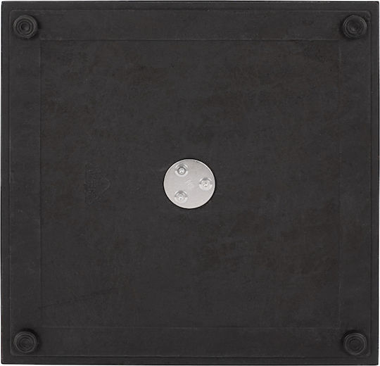 HomeMarkt Table Stand made of Metal with Regulator in Black Color 45x45x72cm