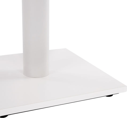 HomeMarkt Tischständer aus Metall mit Regulator White 40x40x72cm