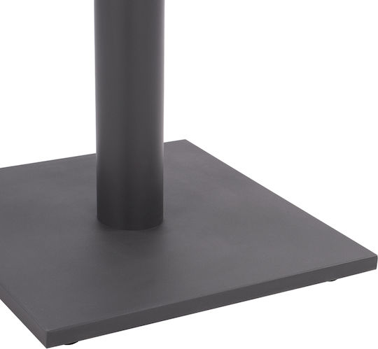 HomeMarkt Table Stand made of Metal with Regulator Gray 40x40x72cm