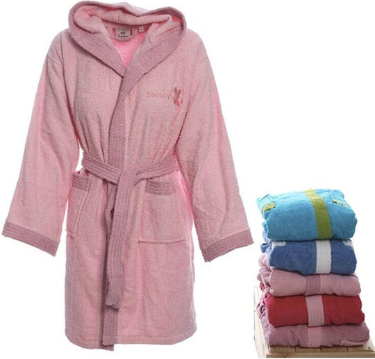 Sunshine Kids Hooded Bathrobe Pink