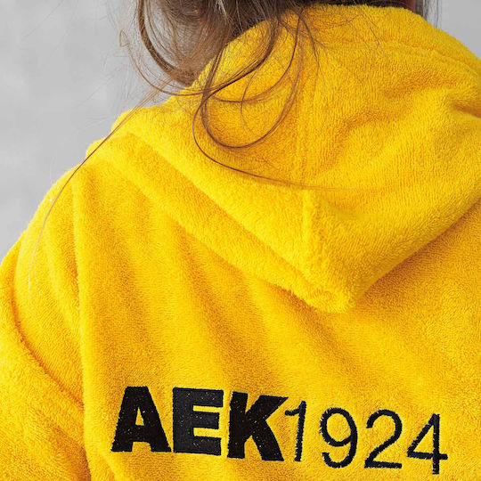 Palamaiki Kids Hooded Bathrobe Aek 1924 Yellow
