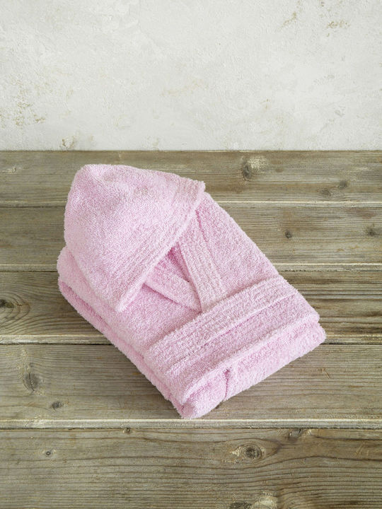Nima Παιδικό Μπουρνούζι Wizard Barbie Pink με Κουκούλα