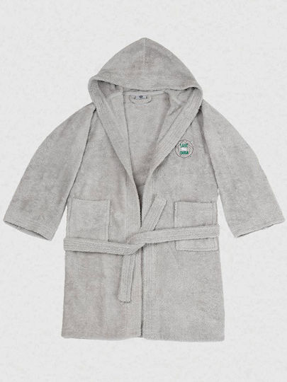 Sunshine Kids Hooded Bathrobe Grey