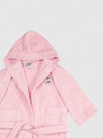 Sunshine Παιδικό Μπουρνούζι Pink mit Kapuze