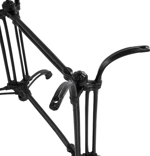 HomeMarkt Table Stand made of Cast Iron in Black Color 83x50x71cm