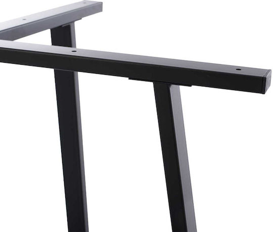 Freebox Stand de masă din Metal Negru 112x60x72cm