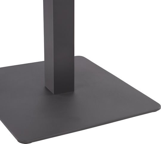 HomeMarkt Βάση Τραπεζιού Μεταλλική Γκρι 40x40x72cm
