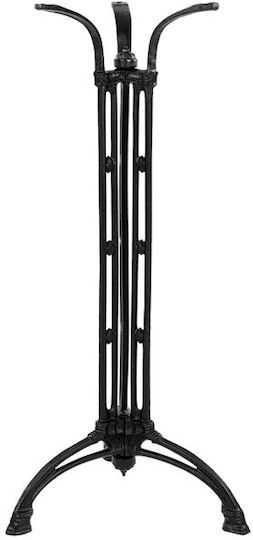 HomeMarkt Table Stand made of Cast Iron in Black Color 50x50x105cm