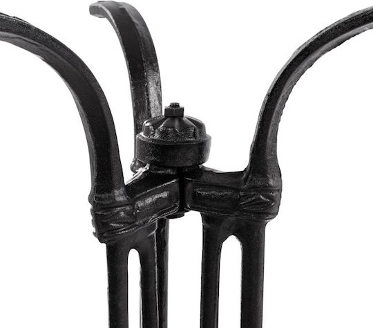 HomeMarkt Table Stand made of Cast Iron in Black Color 50x50x71cm