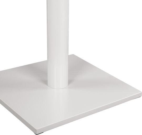 HomeMarkt Стойка за маса от Метал с Регулатор Белият шахмат 45x45x70см