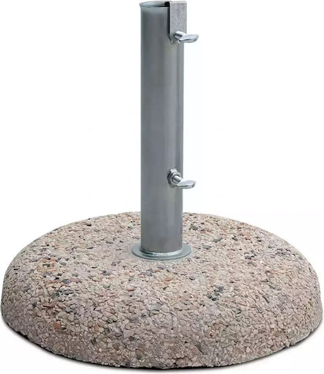 Homeplus Umbrella Stand made of Cement with Regulator in Gray Color 53x53cm