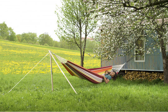 Amazonas Madera Hammock Stand made of Wood in Beige Color 165cm