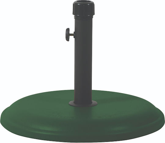 Lianos Umbrella Stand made of Metal Green 45x45cm