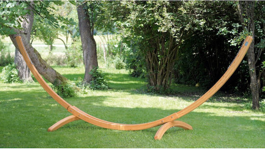Amazonas Arcus Hamac Stand din Lemn în Culoare Bej 437x160x145cm
