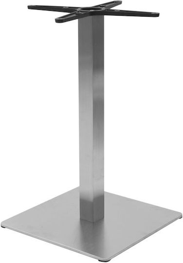 Pakketo PWH-0024 Βάση Τραπεζιού Αλουμινίου Τραπέζι / Γραφείο Ασημί 45x45x72cm