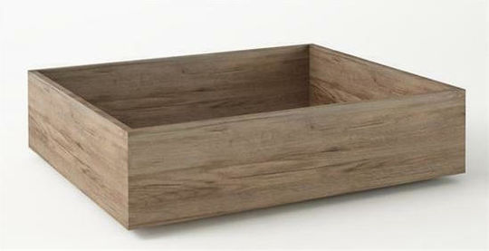 Sarris Ν61 Чекмедже за легло Дърво Орех 90x80x23см