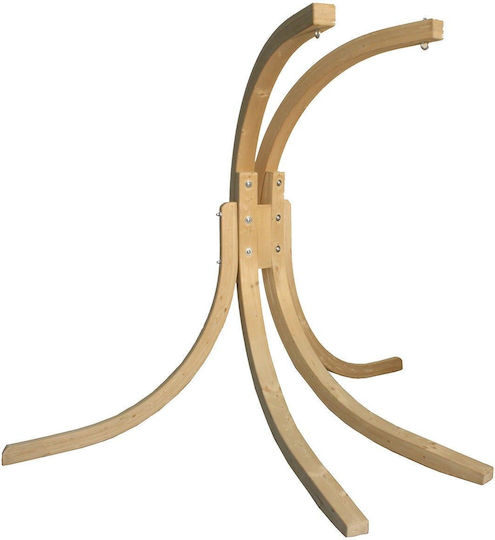 Showood Βάση Αιώρας Ξύλινη Καναπέ Μπεζ 232x195x137cm