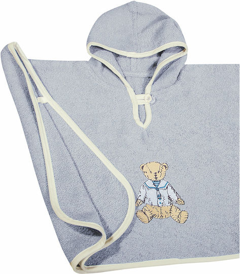 Greenwich Polo Club Baby Poncho Bathrobe Hooded 2937 Gray 40x60cm