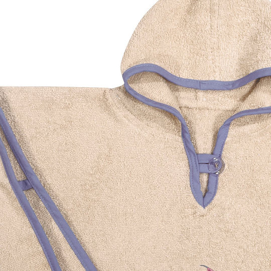 Greenwich Polo Club Baby Poncho Bathrobe Hooded 2935 Ecru 40x60cm