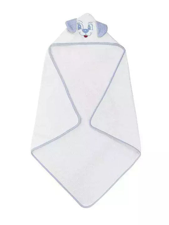 Interbaby Βρεφική Κάπα-Μπουρνούζι με Κουκούλα 100x100εκ.