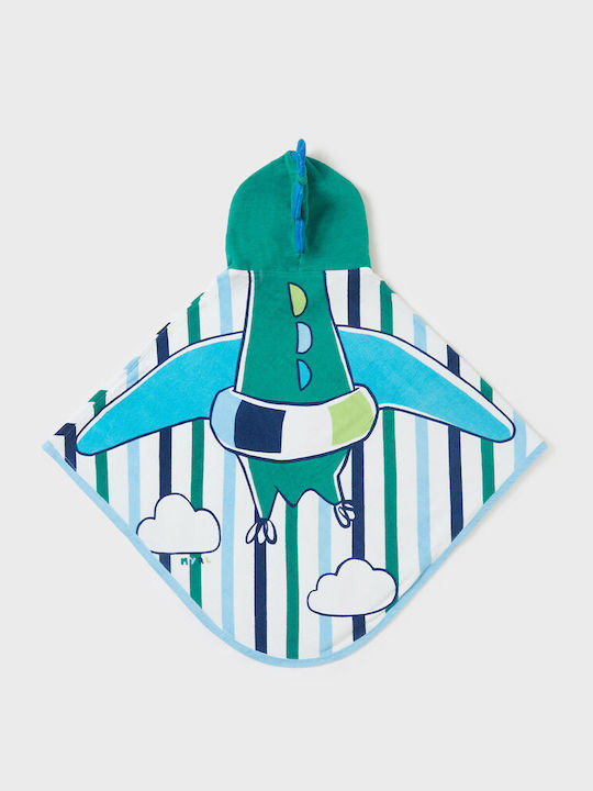 Mayoral Baby-Badetuch mit Kapuzen Türkis 59x85cm